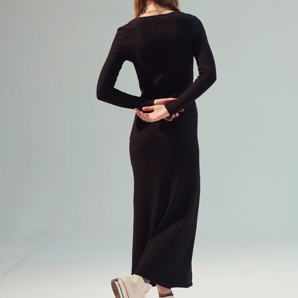 Re-New Button Down Ribbed Dress - For Days - Picture 3 of 5